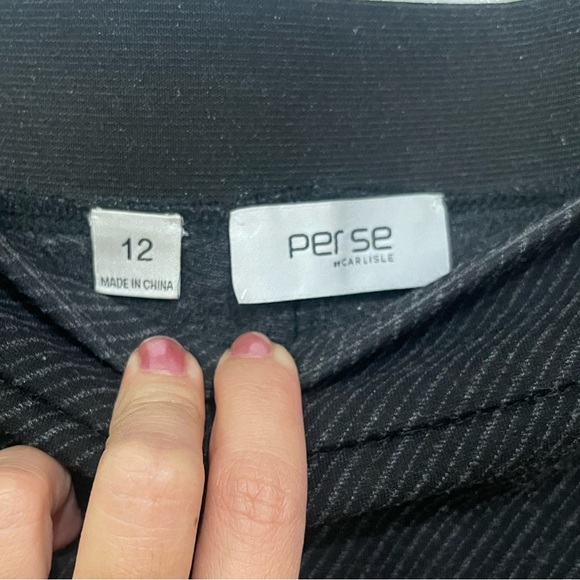 Perse By Carlisle Black Pants Size 12 - Picture 3 of 7